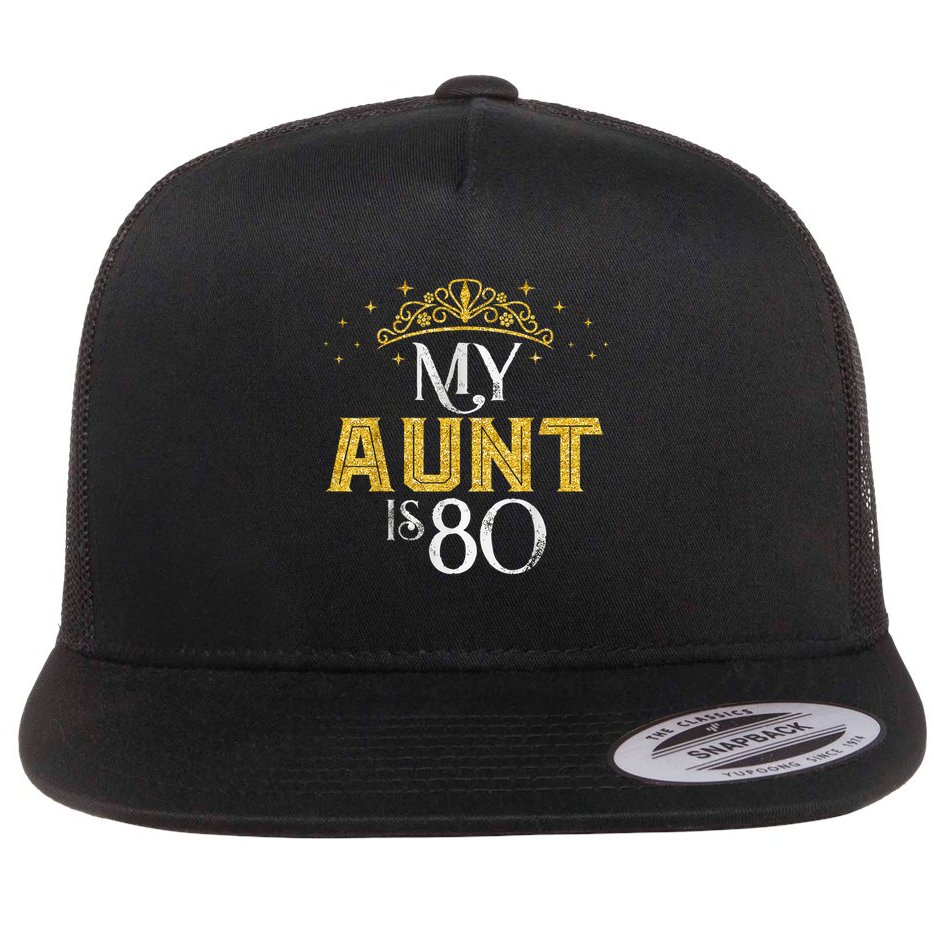 My Aunt Is 80 Years Old 1945 80th Birthday For Aunt Flat Bill Trucker Hat