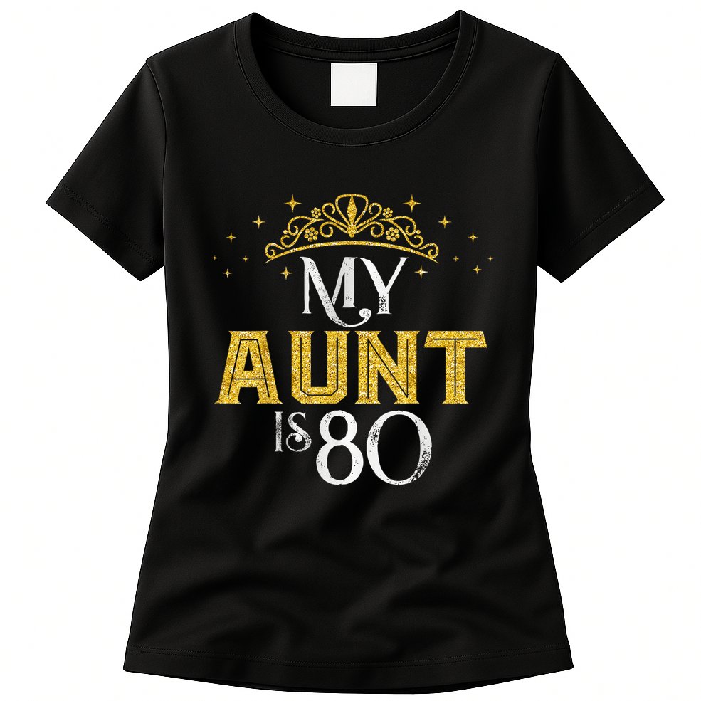 My Aunt Is 80 Years Old 1945 80th Birthday For Aunt Womens T-Shirt