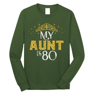 My Aunt Is 80 Years Old 1945 80th Birthday For Aunt Long Sleeve Shirt
