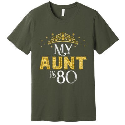 My Aunt Is 80 Years Old 1945 80th Birthday For Aunt Premium T-Shirt