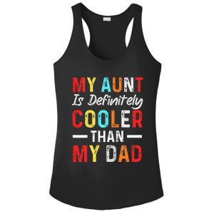  My Aunt Is Definitely Cooler Than My Dad Funny Saying Quote Ladies PosiCharge Competitor Racerback Tank