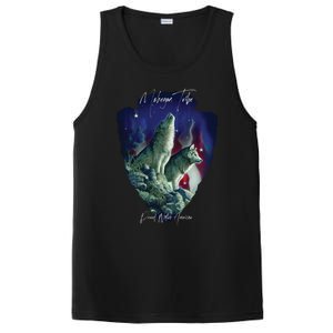 Mohegan American Indian Tribe Wolf Pride Howling Tribute Gift PosiCharge Competitor Tank