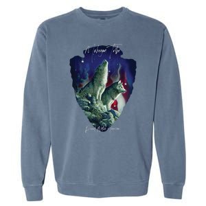 Mohegan American Indian Tribe Wolf Pride Howling Tribute Gift Garment-Dyed Sweatshirt