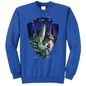 Mohegan American Indian Tribe Wolf Pride Howling Tribute Gift Sweatshirt