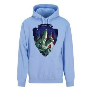 Mohegan American Indian Tribe Wolf Pride Howling Tribute Gift Unisex Surf Hoodie