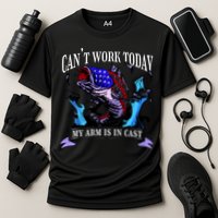 My Arm Is In A Cast Fishing USA Cooling Performance Crew T-Shirt