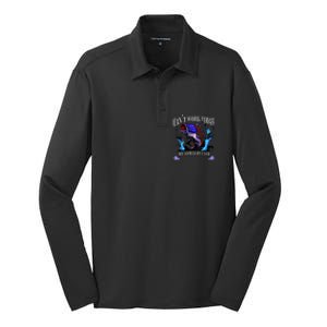 My Arm Is In A Cast Fishing USA Silk Touch Performance Long Sleeve Polo