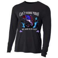 My Arm Is In A Cast Fishing USA Cooling Performance Long Sleeve Crew
