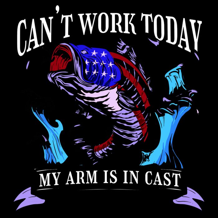 My Arm Is In A Cast Fishing USA Cooling Performance Long Sleeve Crew