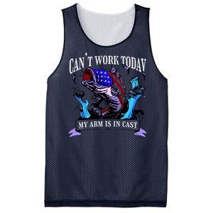 My Arm Is In A Cast Fishing USA Mesh Reversible Basketball Jersey Tank