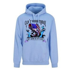 My Arm Is In A Cast Fishing USA Unisex Surf Hoodie