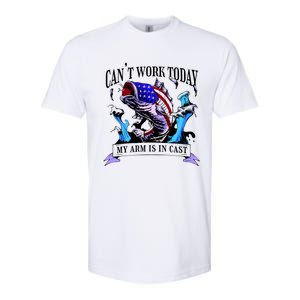 My Arm Is In A Cast Fishing USA Softstyle CVC T-Shirt