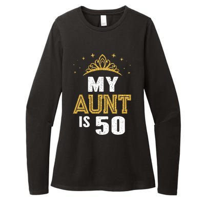 My Aunt is 50 Years Old 50th Auntie Birthday Idea For Her Womens CVC Long Sleeve Shirt