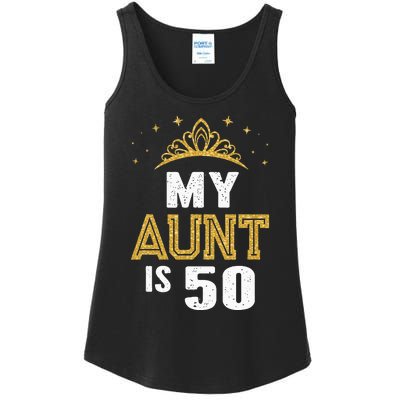 My Aunt is 50 Years Old 50th Auntie Birthday Idea For Her Ladies Essential Tank