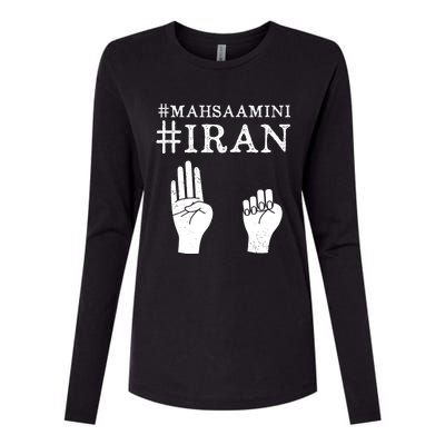 Mahsa Amini Iran #MAHSAAMINI Womens Cotton Relaxed Long Sleeve T-Shirt