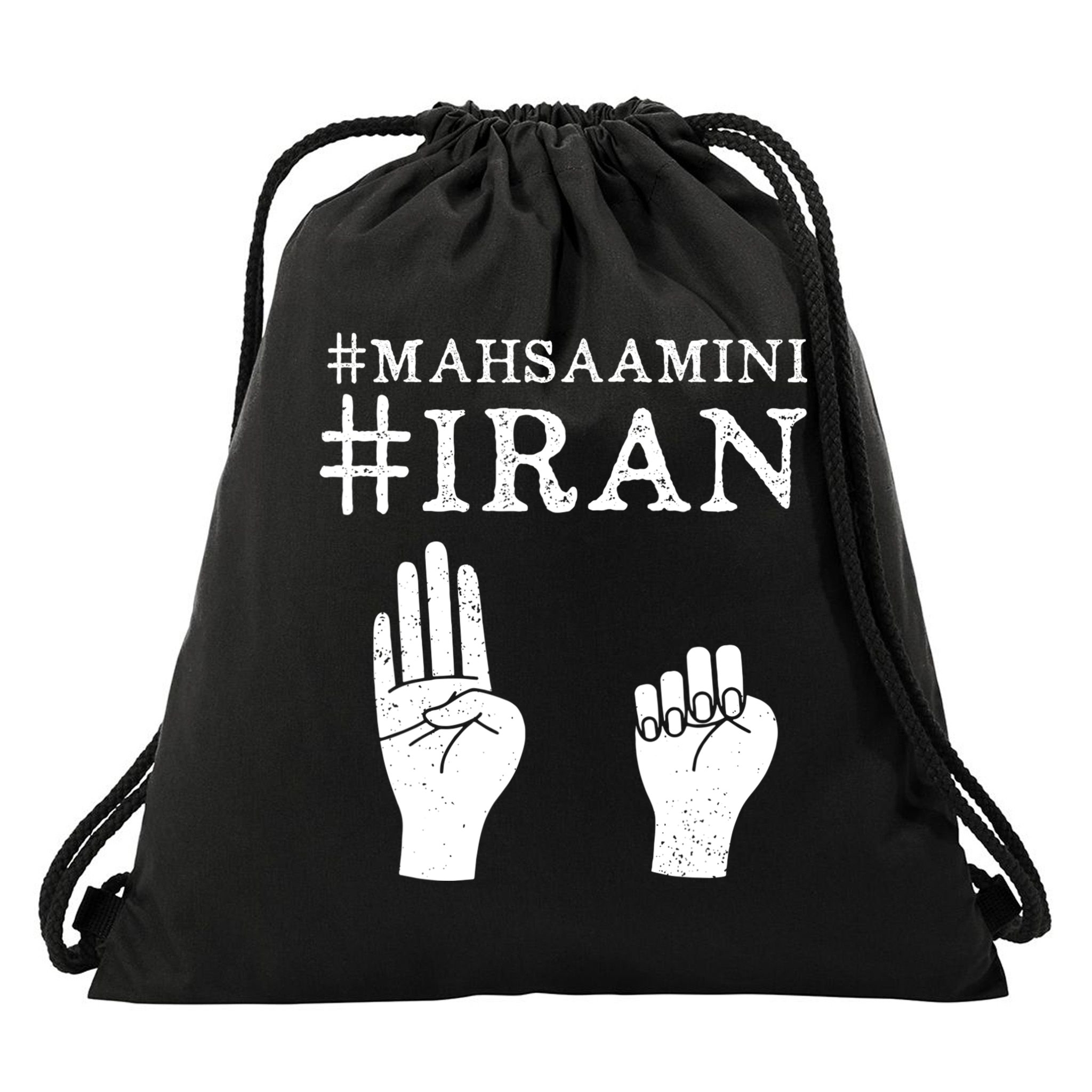 Mahsa Amini Iran #MAHSAAMINI Drawstring Bag