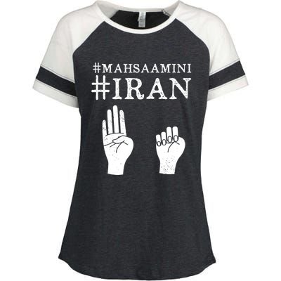 Mahsa Amini Iran #MAHSAAMINI Enza Ladies Jersey Colorblock Tee