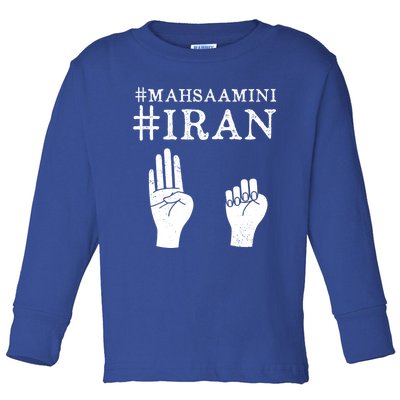 Mahsa Amini Iran #MAHSAAMINI Toddler Long Sleeve Shirt