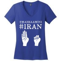 Mahsa Amini Iran #MAHSAAMINI Women's V-Neck T-Shirt