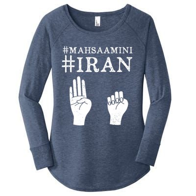 Mahsa Amini Iran #MAHSAAMINI Women's Perfect Tri Tunic Long Sleeve Shirt