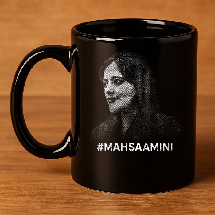 Mahsa Amini Iran #MAHSAAMINI 11oz C Handle Ceramic Mug