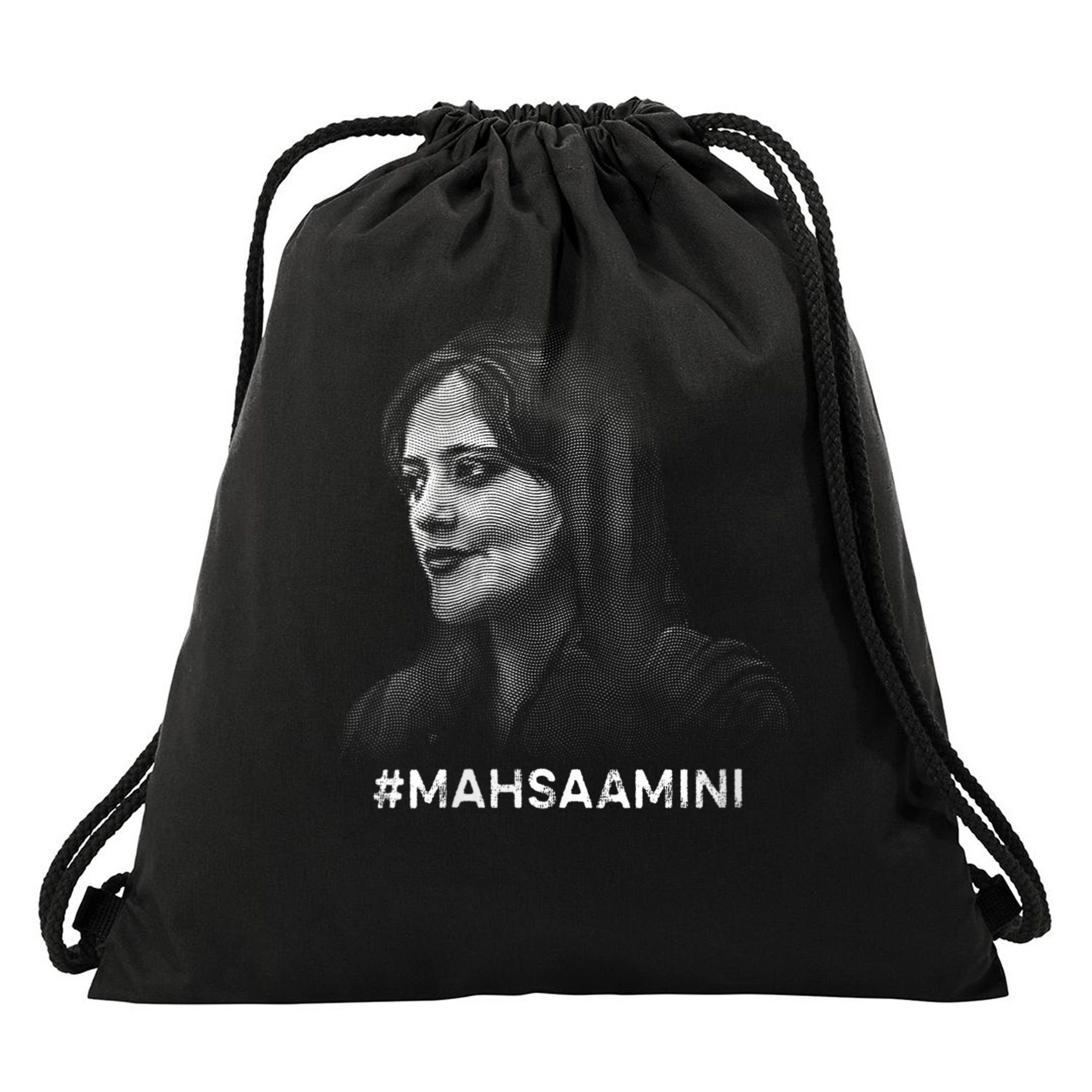 Mahsa Amini Iran #MAHSAAMINI Drawstring Bag