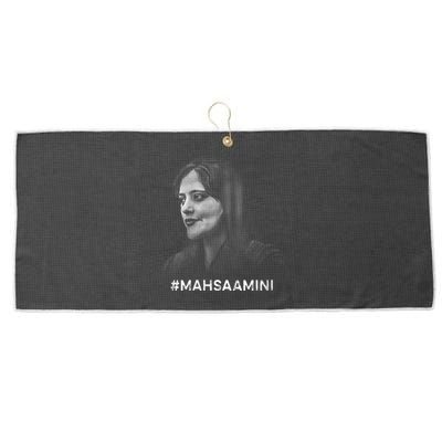 Mahsa Amini Iran #MAHSAAMINI Large Microfiber Waffle Golf Towel