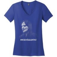 Mahsa Amini Iran #MAHSAAMINI Women's V-Neck T-Shirt