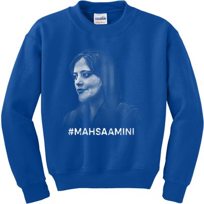 Mahsa Amini Iran #MAHSAAMINI Kids Sweatshirt