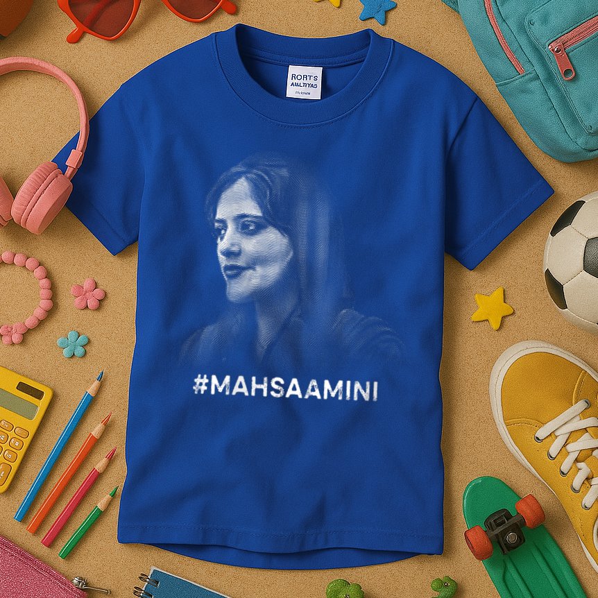 Mahsa Amini Iran #MAHSAAMINI Kids T-Shirt