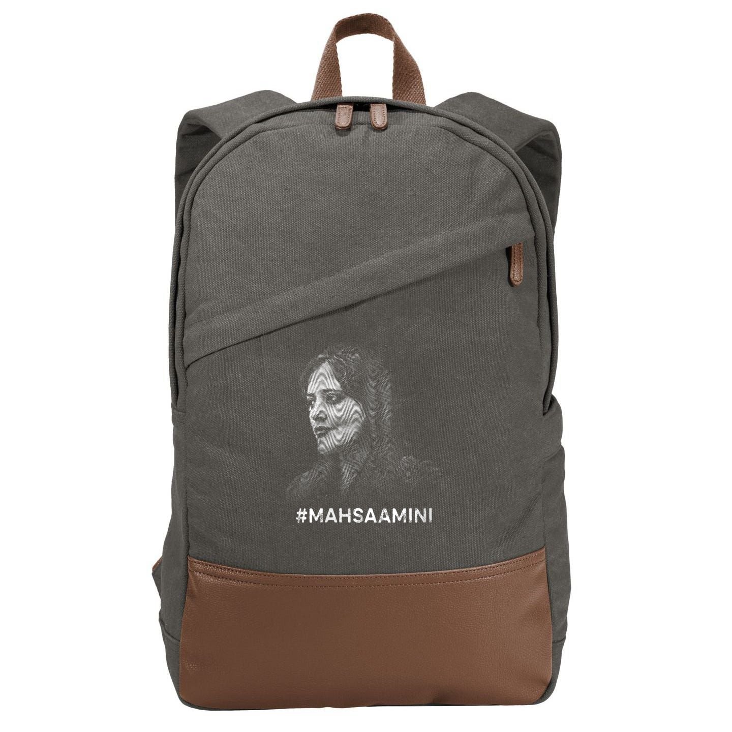 Mahsa Amini Iran #MAHSAAMINI Cotton Canvas Backpack