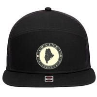 Maine Augusta Retro 7 Panel Mesh Trucker Snapback Hat