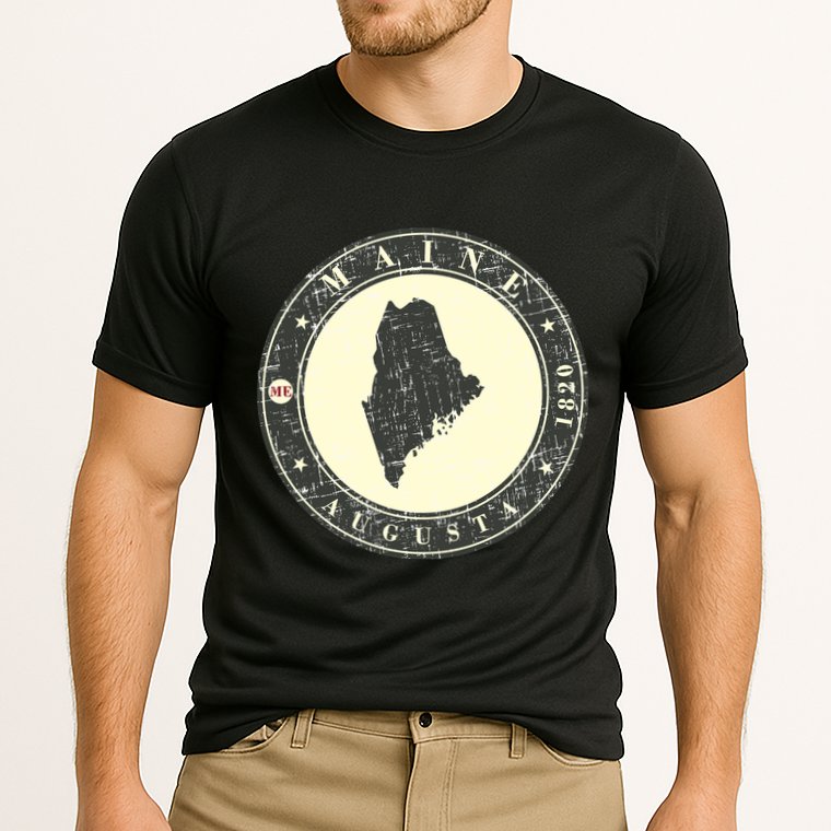 Maine Augusta Retro Performance Shirt