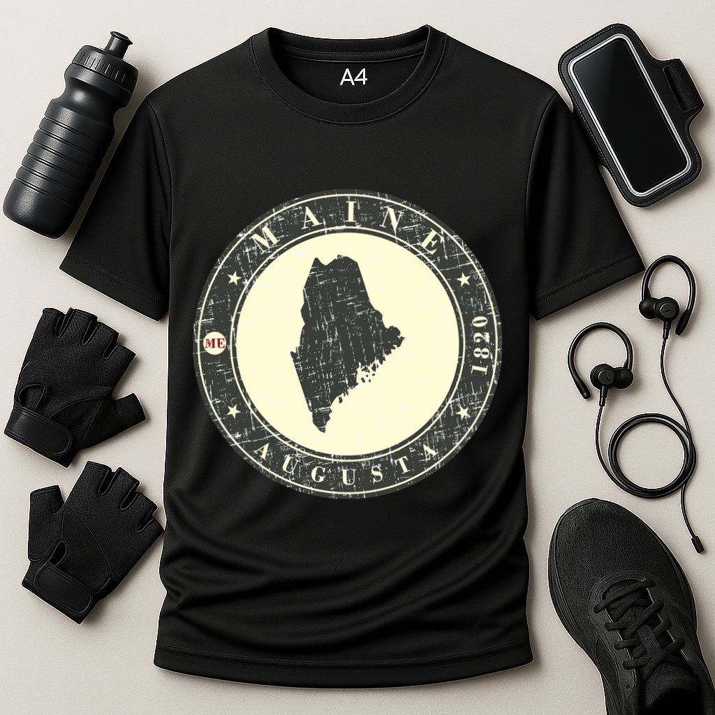 Maine Augusta Retro Performance Shirt