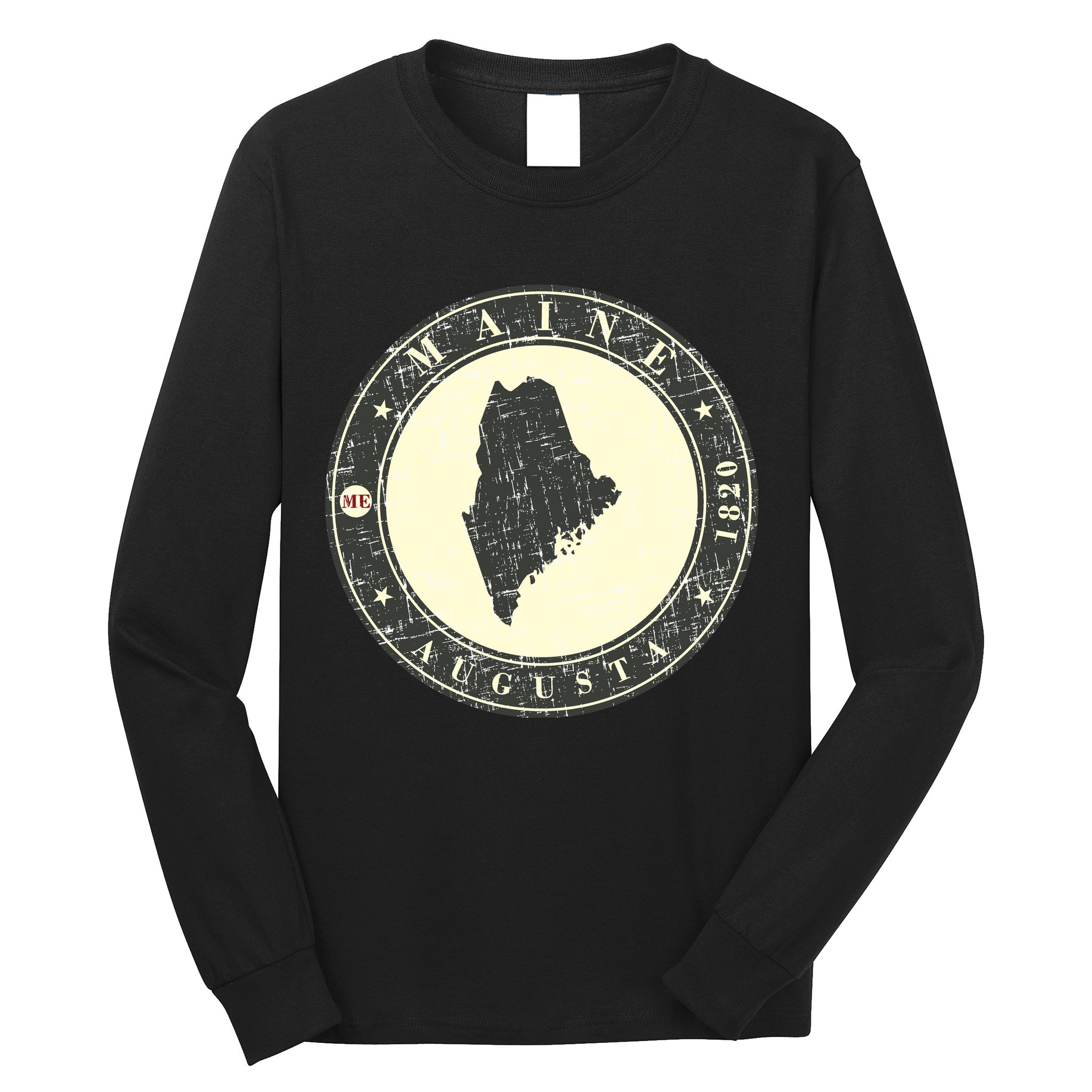 Maine Augusta Retro Long Sleeve Shirt