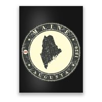 Maine Augusta Retro Poster