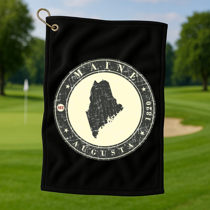 Maine Augusta Retro Golf Towel