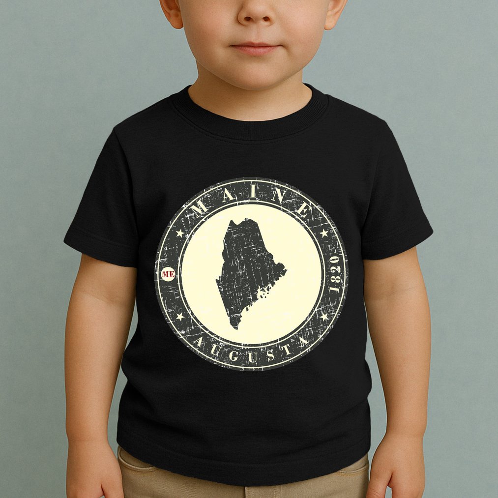Maine Augusta Retro Toddler T-Shirt