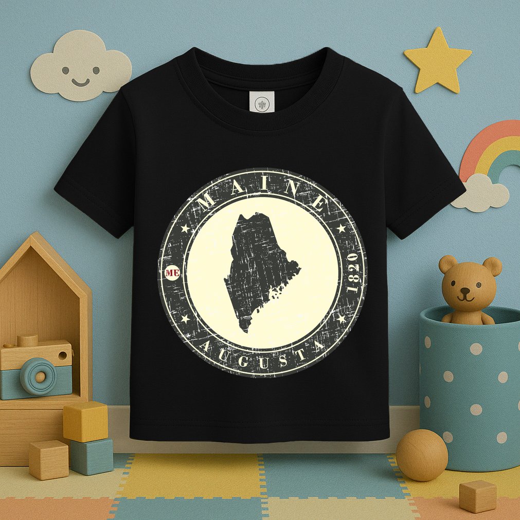 Maine Augusta Retro Toddler T-Shirt
