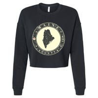 Maine Augusta Retro Cropped Pullover Crew