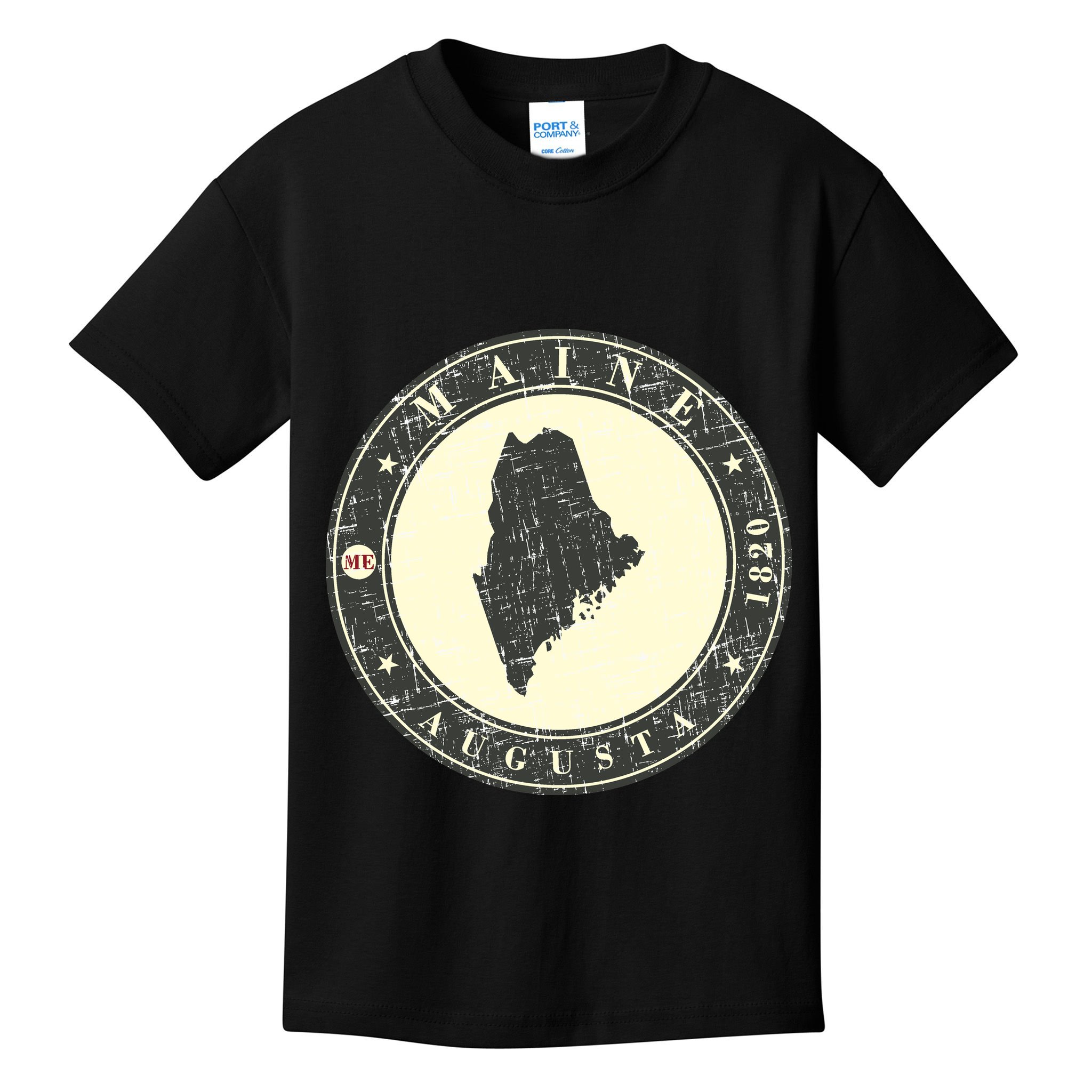 Maine Augusta Retro Kids T-Shirt