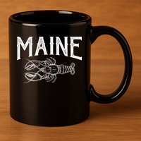 Maine Lobster 11oz C Handle Ceramic Mug