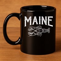 Maine Lobster 11oz C Handle Ceramic Mug