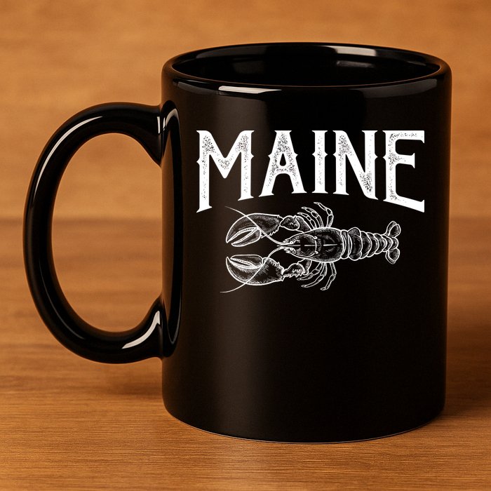 Maine Lobster 11oz C Handle Ceramic Mug