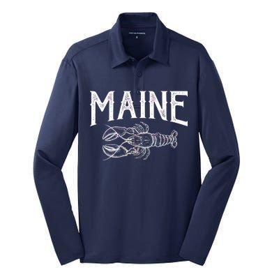 Maine Lobster Silk Touch Performance Long Sleeve Polo