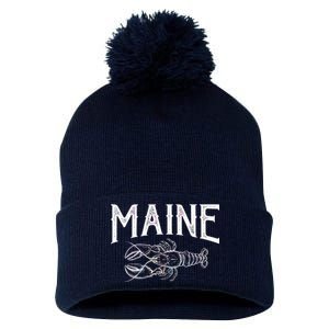 Maine Lobster Pom Pom 12in Knit Beanie