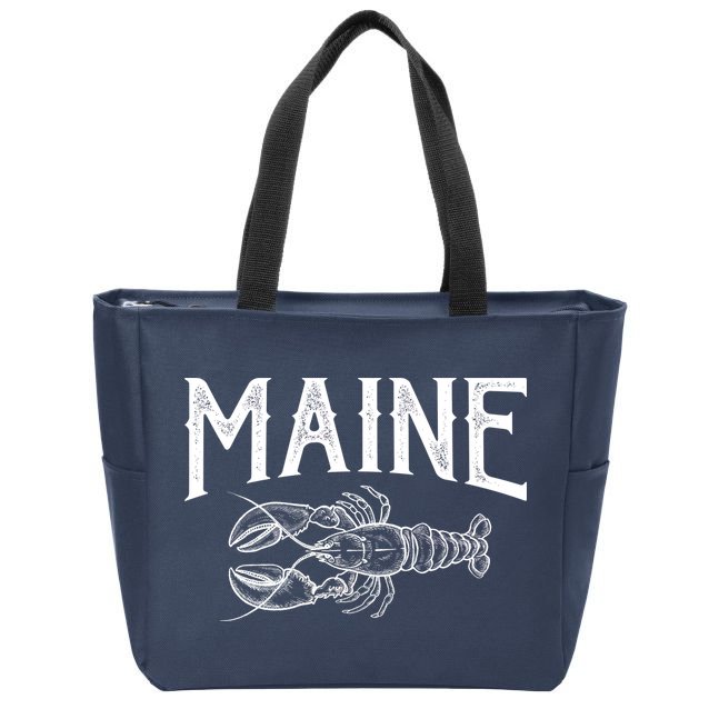 Maine Lobster Zip Tote Bag