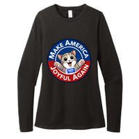 Make America Joyful Again Harris Wall 2024 Cat Lady Womens CVC Long Sleeve Shirt