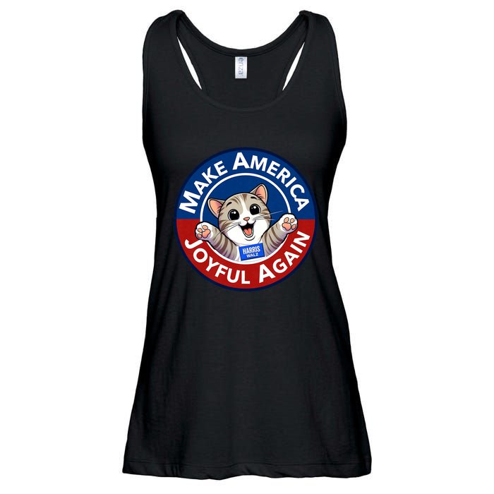 Make America Joyful Again Harris Wall 2024 Cat Lady Ladies Essential Flowy Tank