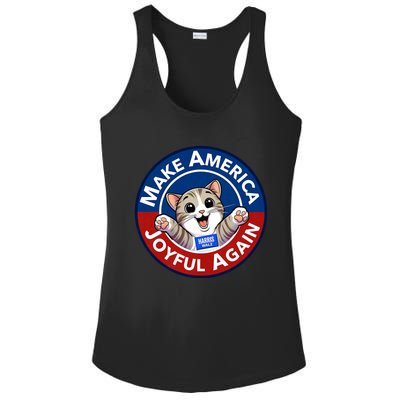 Make America Joyful Again Harris Wall 2024 Cat Lady Ladies PosiCharge Competitor Racerback Tank